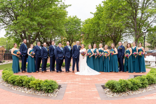 Wedding Party in Park